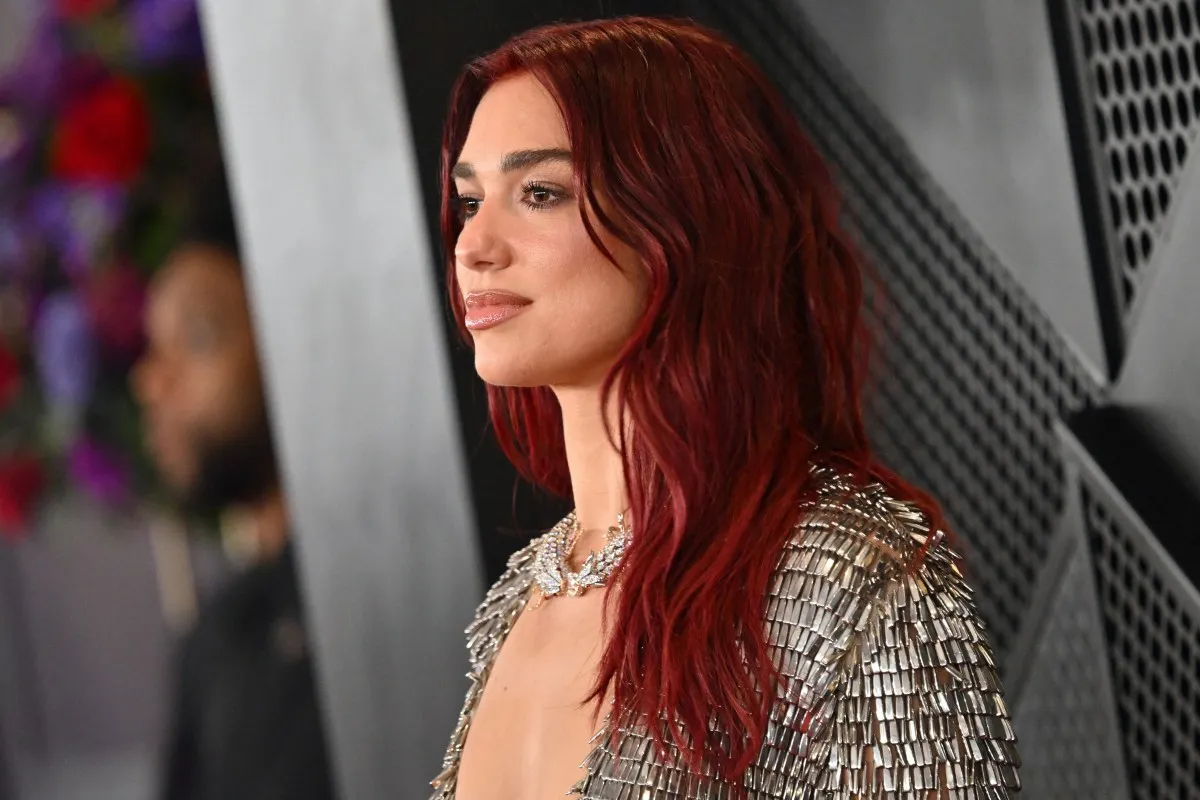 دوا ليبا Dua Lipa في حفل الغرامي (مصدر الصورة: Robyn BECK / AFP)