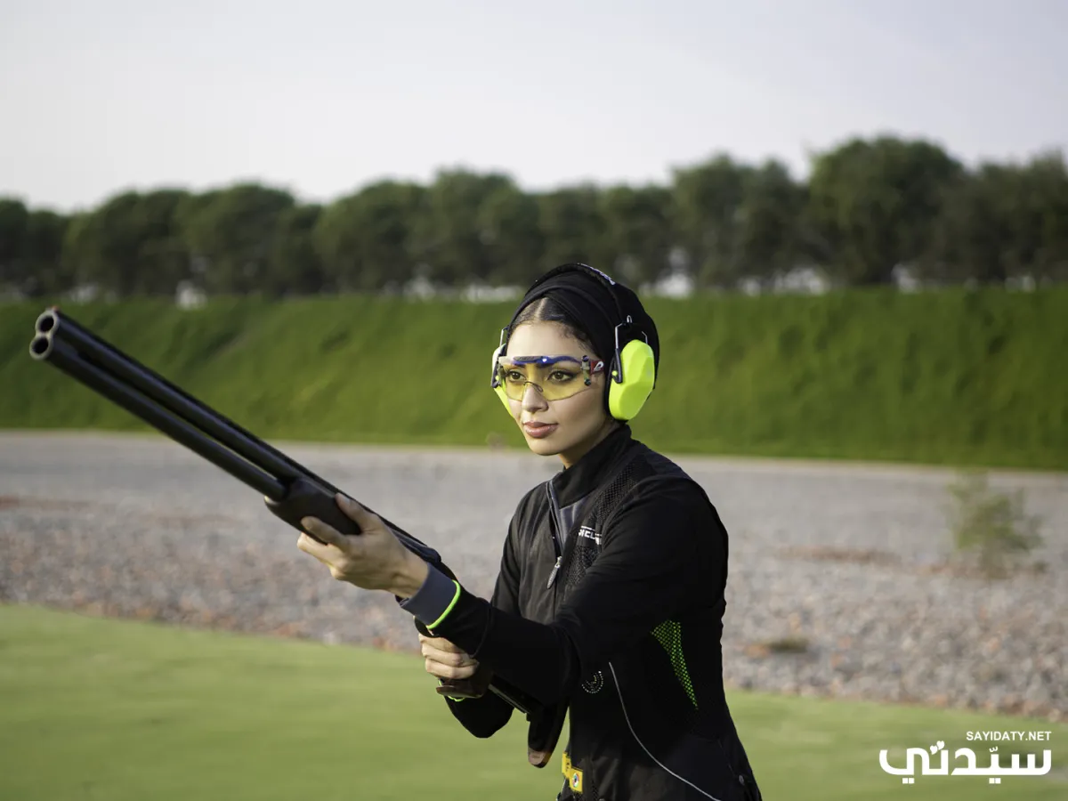 بطلة الرماية القطرية ريم الشرشني 