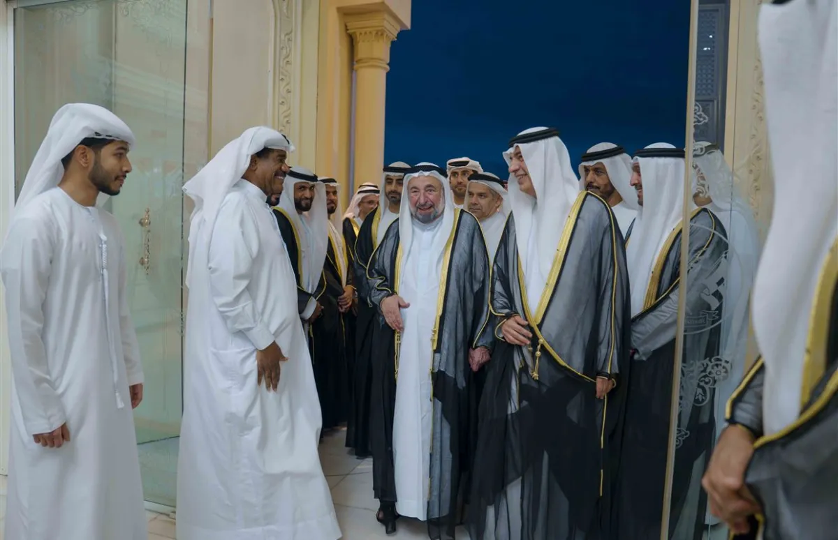 حاكم الشارقة يفتتح مهرجان الشارقة للشعر النبطي. الصورة من مكتب الشارقة الإعلامي