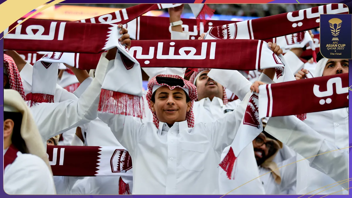 بـ "هاتريك" عفيف قطر تحقق كأس آسيا بالفوز على المنتخب الأردني