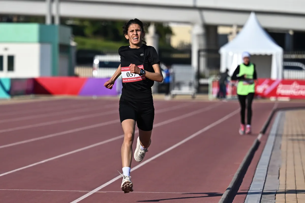 خلال نهائيات ألعاب القوى في عربية السيدات 2024