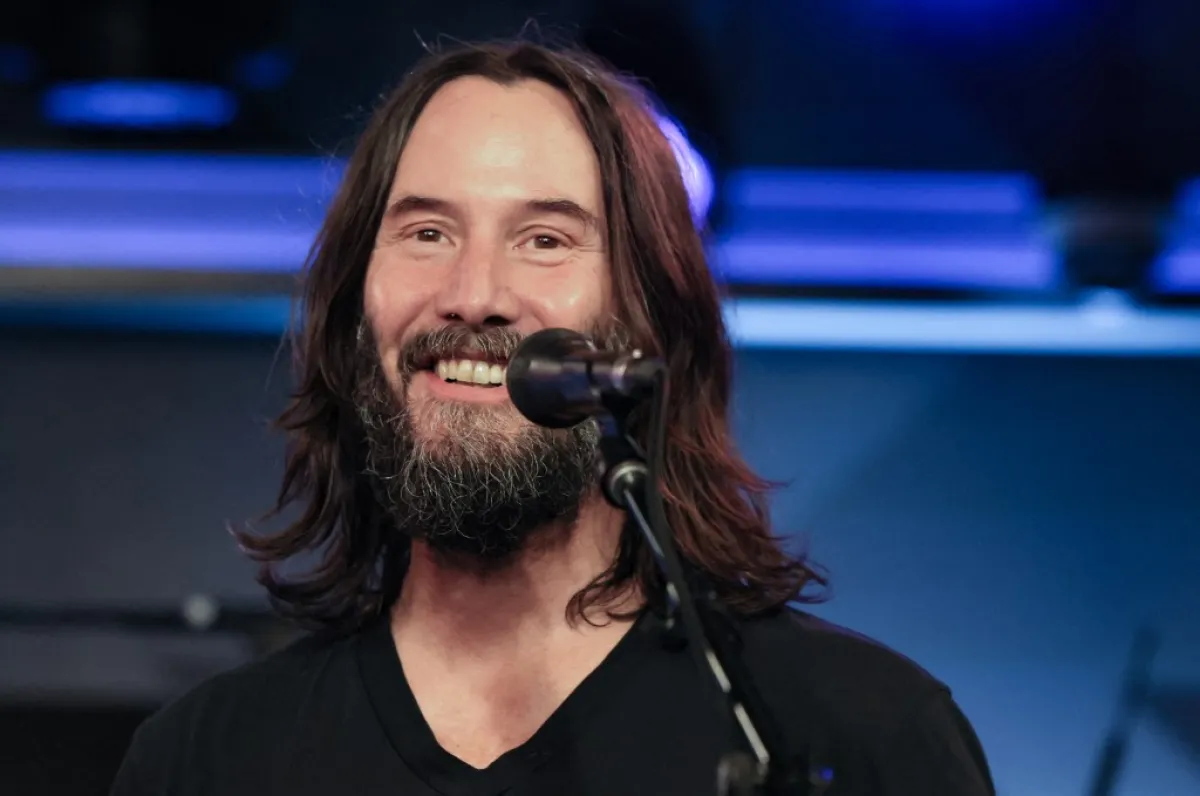 كيانو ريفيز Keanu Reeves في SiriusXM Studios (مصدر الصورة:  Rodin Eckenroth / GETTY IMAGES NORTH AMERICA / Getty Images via AFP)
