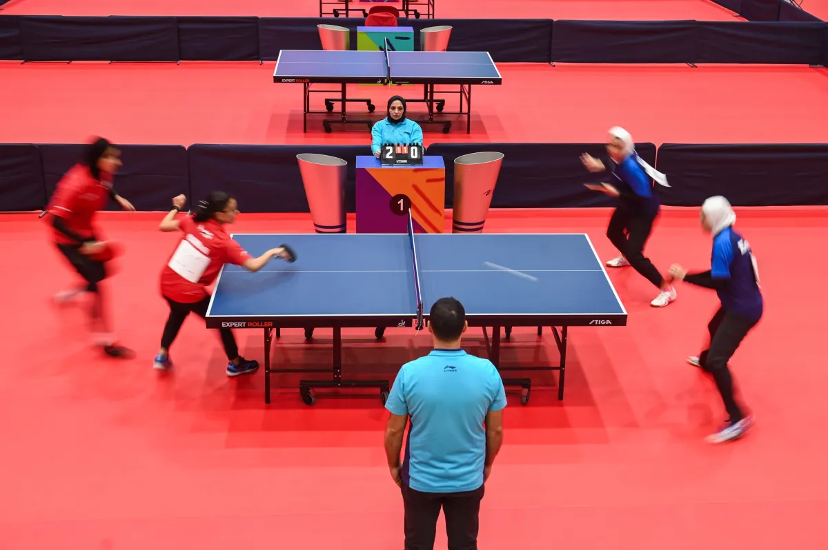 جانب منافسات النهائية لكرة الطاولة "عربية السيدات 2024"