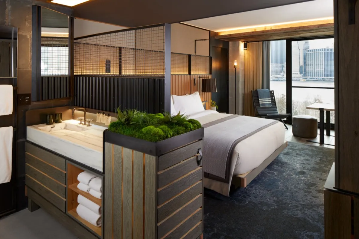 غرفة فخمة في فندق 1 بروكلين بريدج 