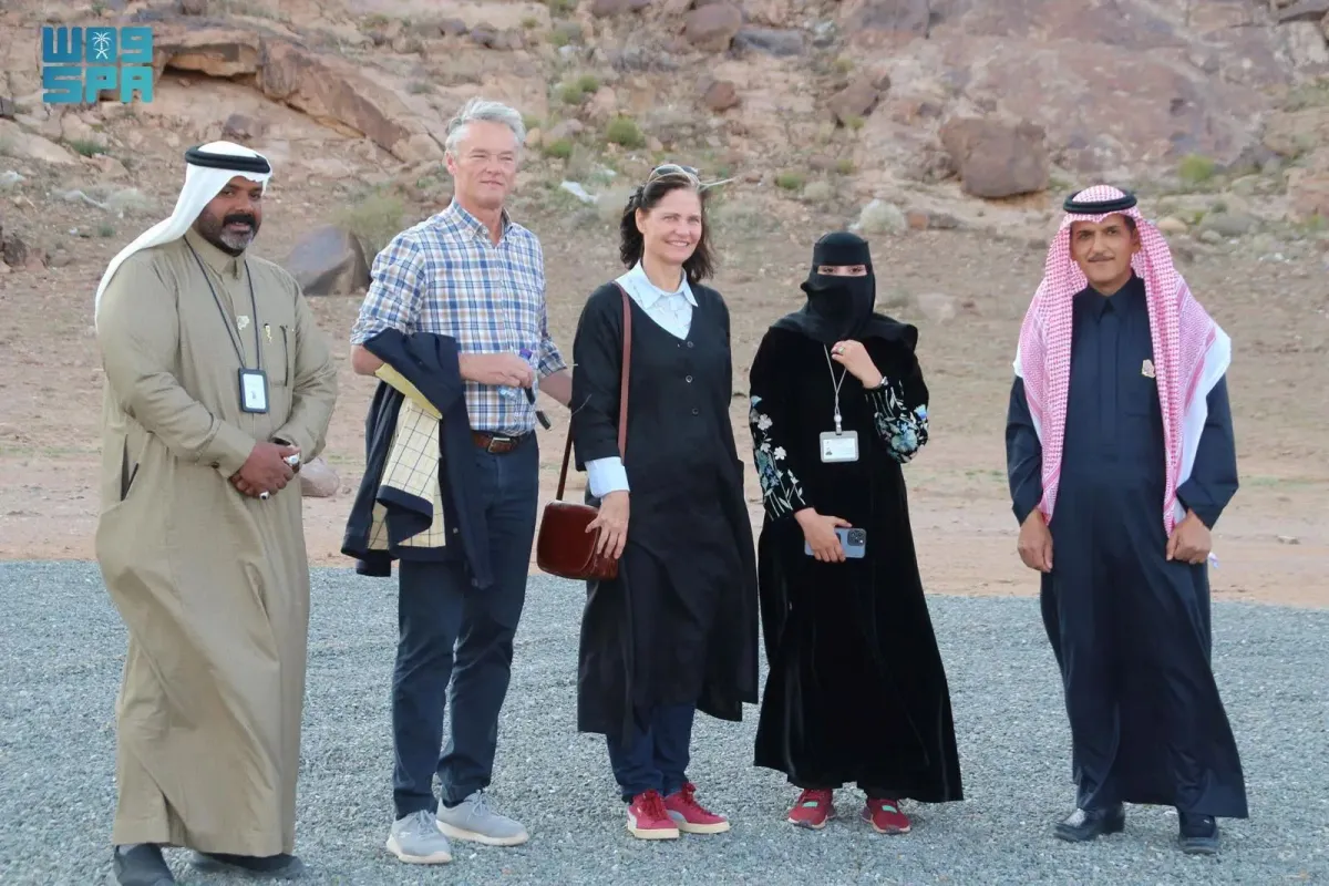 من زيارة سفيرة مملكة الدنمارك لدى السعودية لمنارة حائل الفضائية 