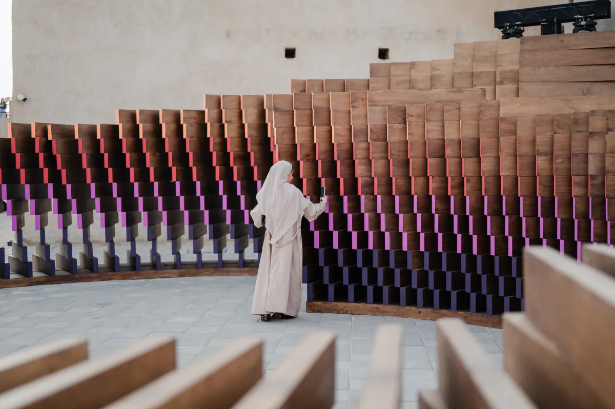 من فعاليات اليوم الأول من مهرجان سكة للفنون والتصميم 2024