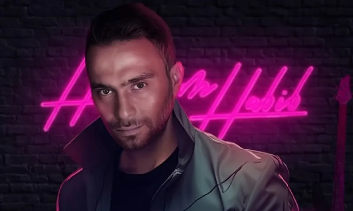 بوستر أغنية حسام حبيب الجديدة كدابة. مصدر الصورة: المركز الإعلامي للشركة المنتجة