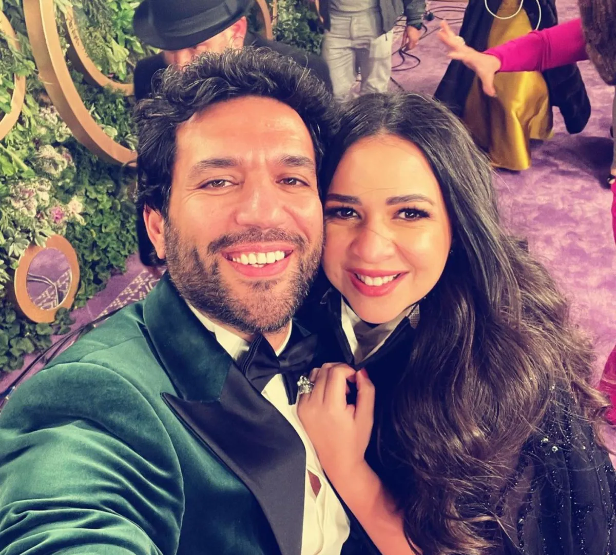 إيمي سمير غانم وحسن الرداد -الصورة من حساب حسن الرداد على إنستغرام