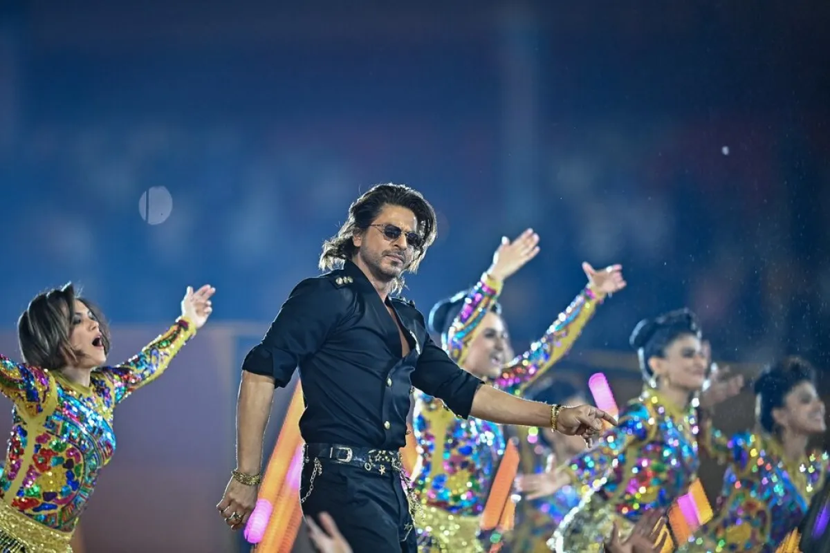 شاروخان Shah Rukh Khan في حفل افتتاح Women's Premier League (مصدر الصورة:  Idrees MOHAMMED / AFP)