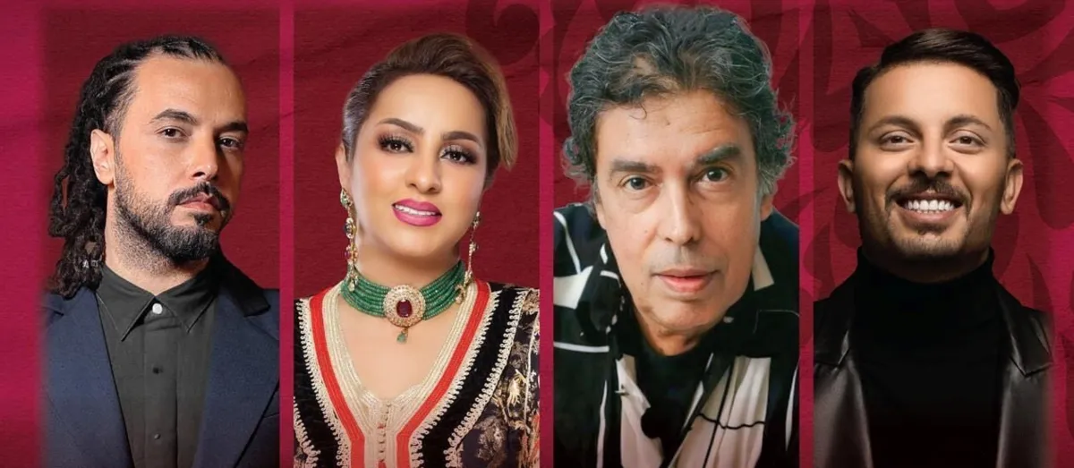 الفنانين المشاركين في الليلة المغربية -الصورة من حساب بنش مارك على الانستغرام