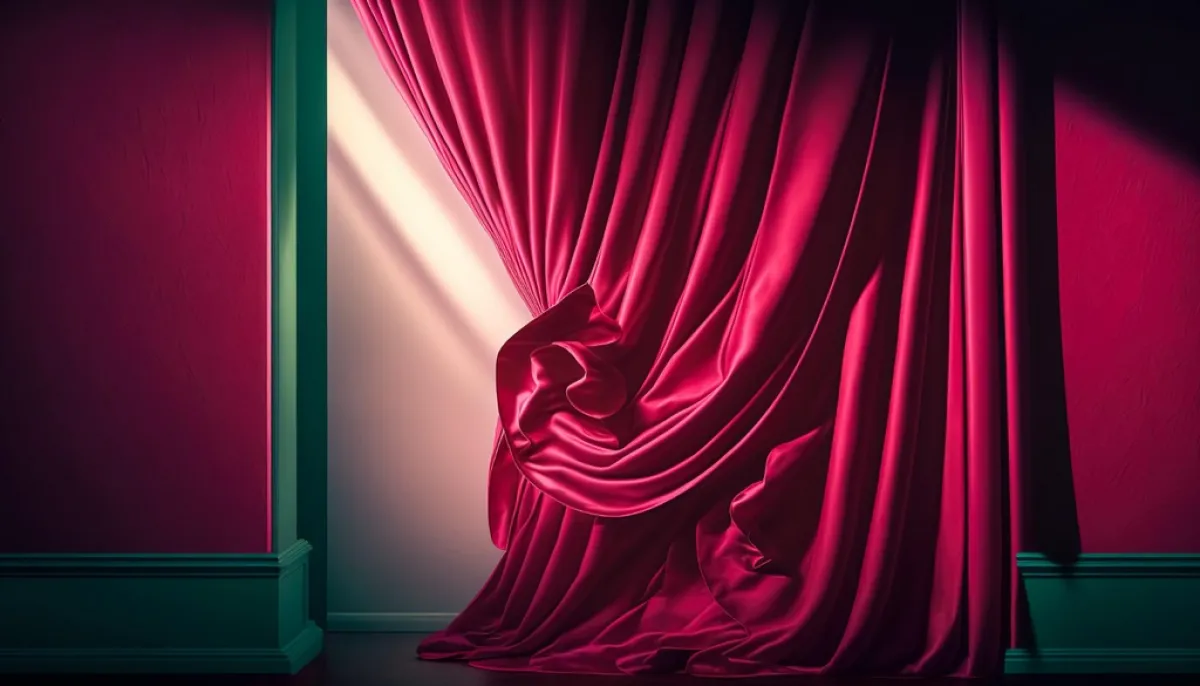  ستارة مصنوعة من الساتان المصبوغ بصباغ الفيفا ماجنتا 