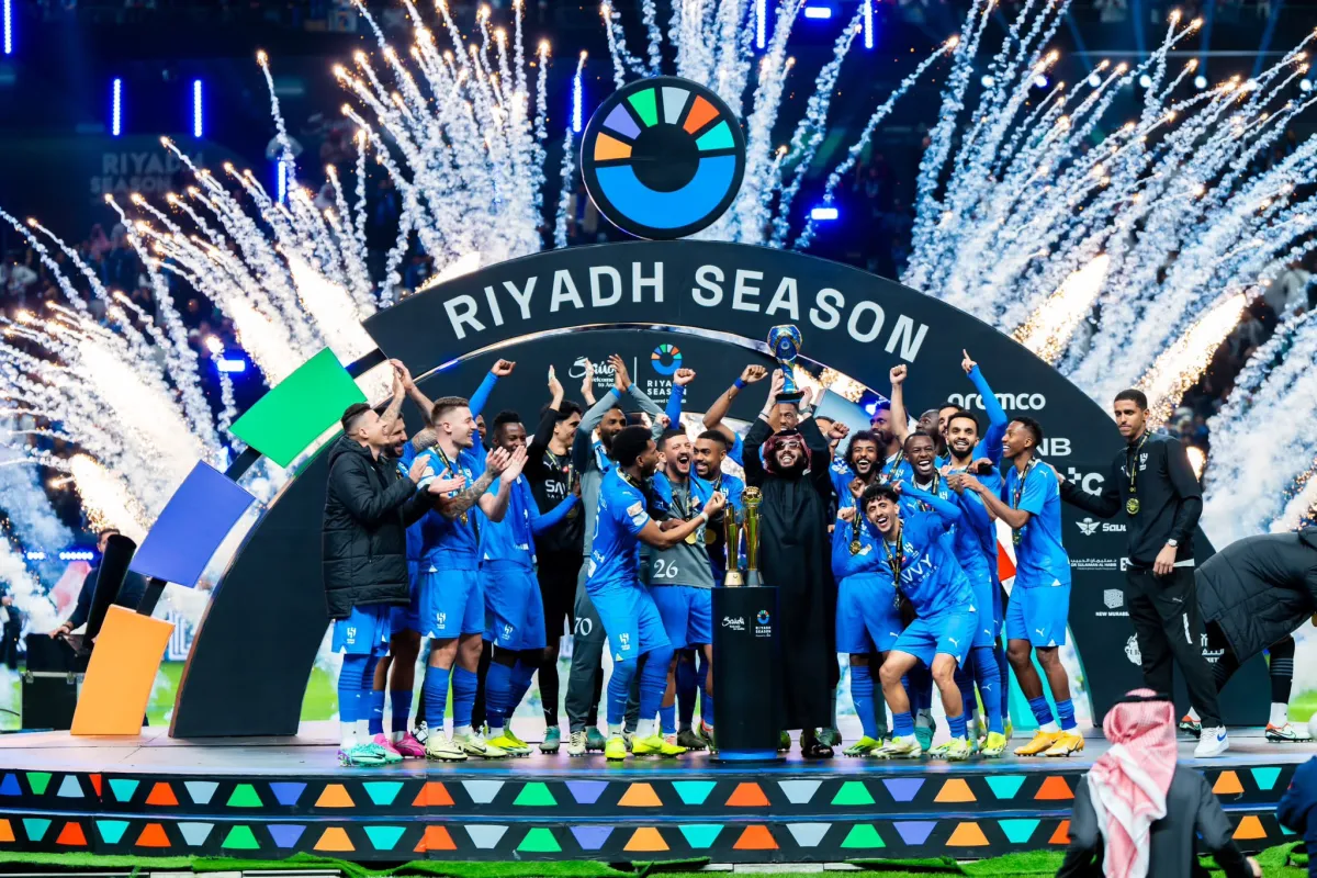 الهلال بطل النسخة الثانية من بطولة كأس موسم الرياض بفوزه على النصر - الصورة من حساب TURKI ALALSHIKH على منصة إكس