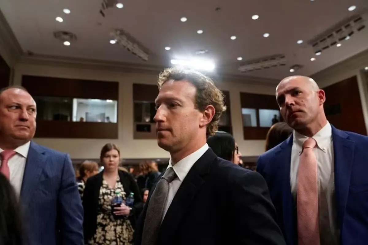 Meta's CEO Mark Zuckerberg looks on during the Senate Judiciary Committee hearing on online child sexual exploitation at the U.S. Capitol, in Washington, U.S., January 31, 2024. REUTERS/Nathan Howard Acquire Licensing Rights