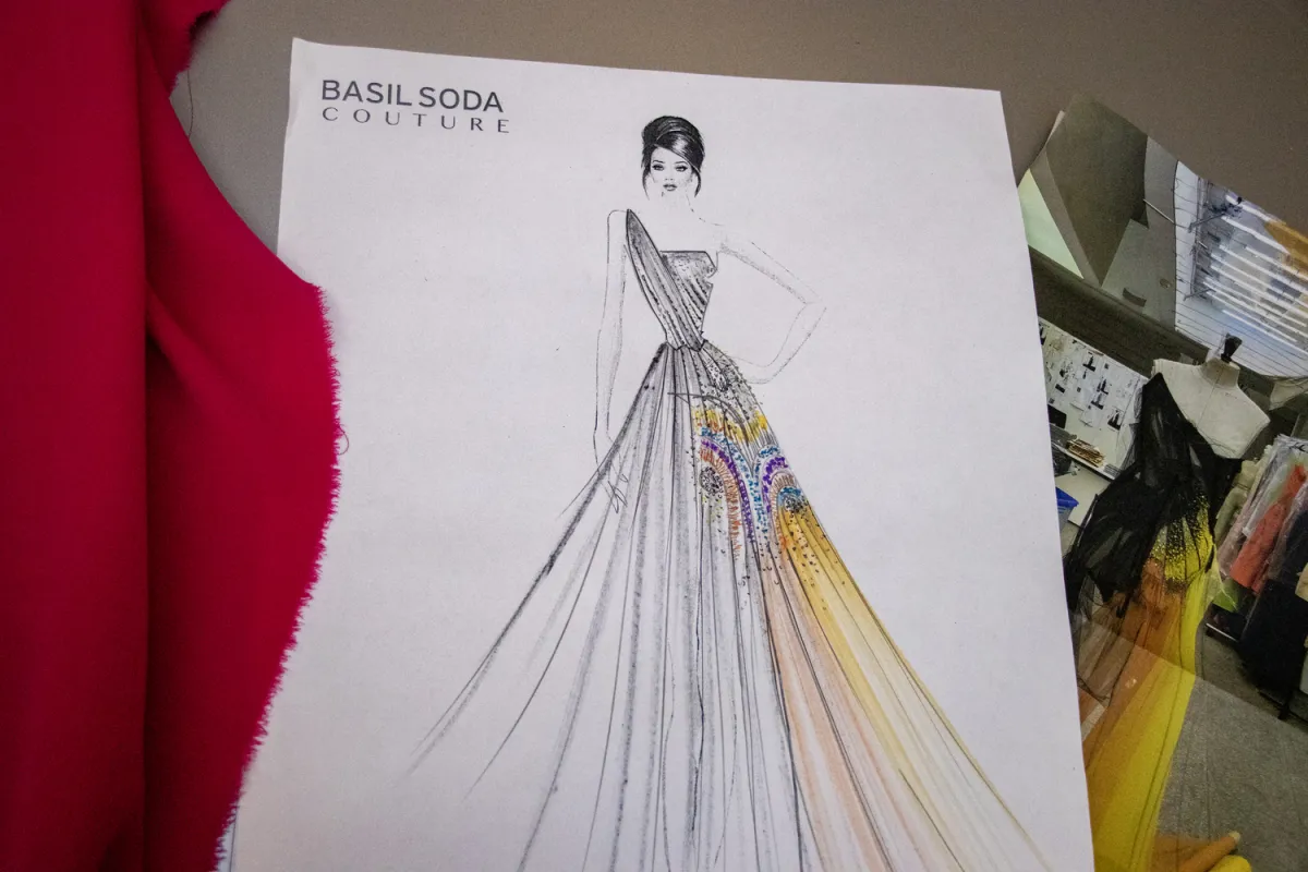 رسم تصويري لجاد سودا - تصوير سمر شباني.