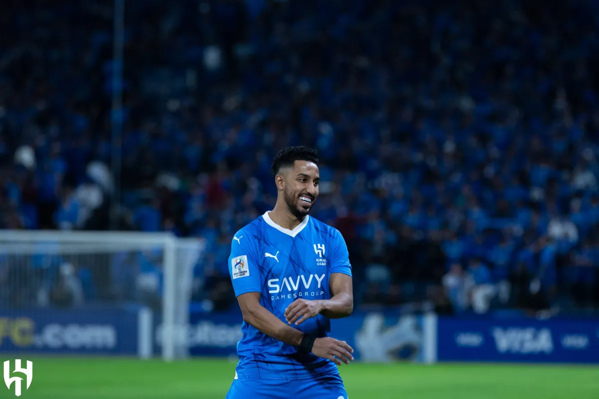 إصابة سالم الدوسرى قبل قمة الاتحاد فى دورى أبطال آسيا - الصورة من حساب الهلال على إكس