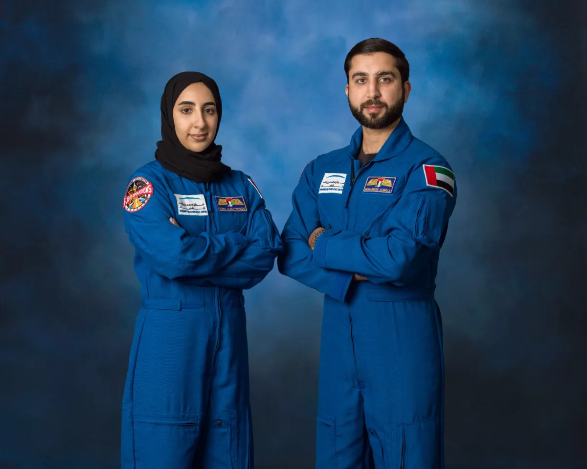 نورا المطروشي ومحمد الملا . الصورة من مكتب دبي الإعلامي