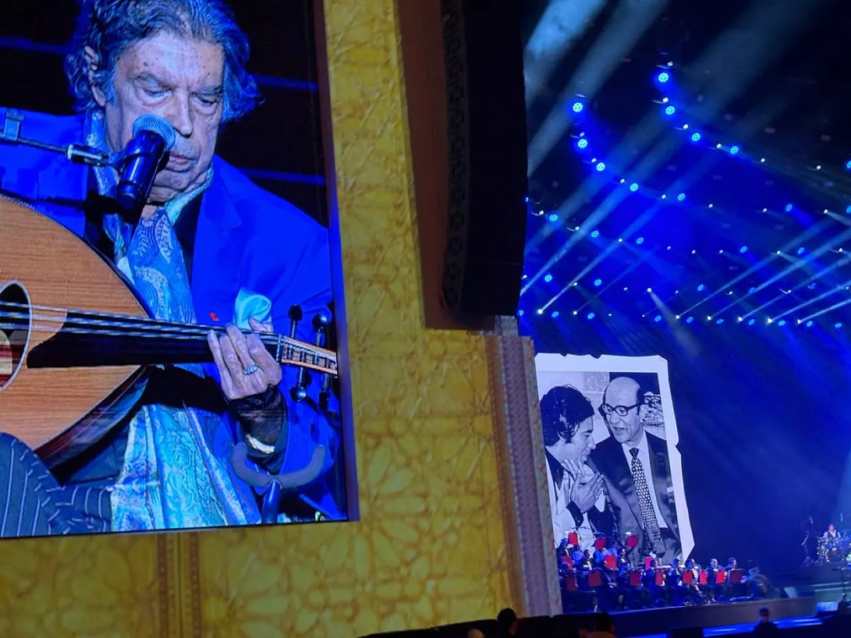 عبد الوهاب الدوكالي من حفل "الليلة المغربية" - خاص "سيدتي" تصوير: زكية البلوشي