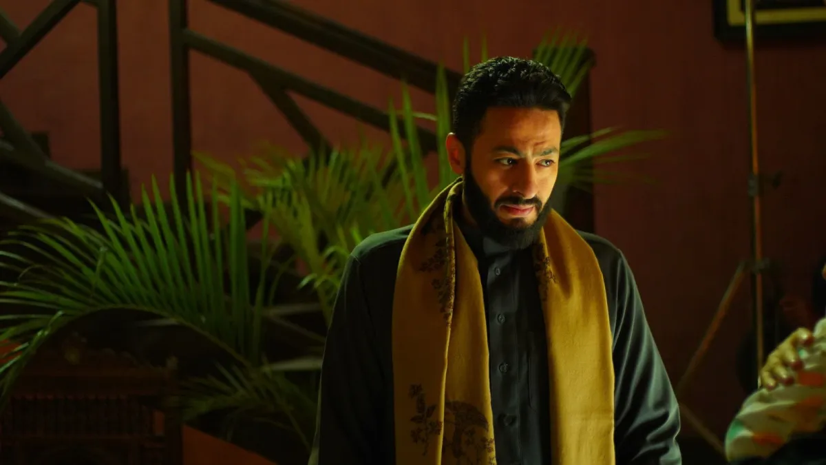 حماده هلال من كواليس مسلسل المداح- الصورة من المركز الإعلامي للمسلسل
