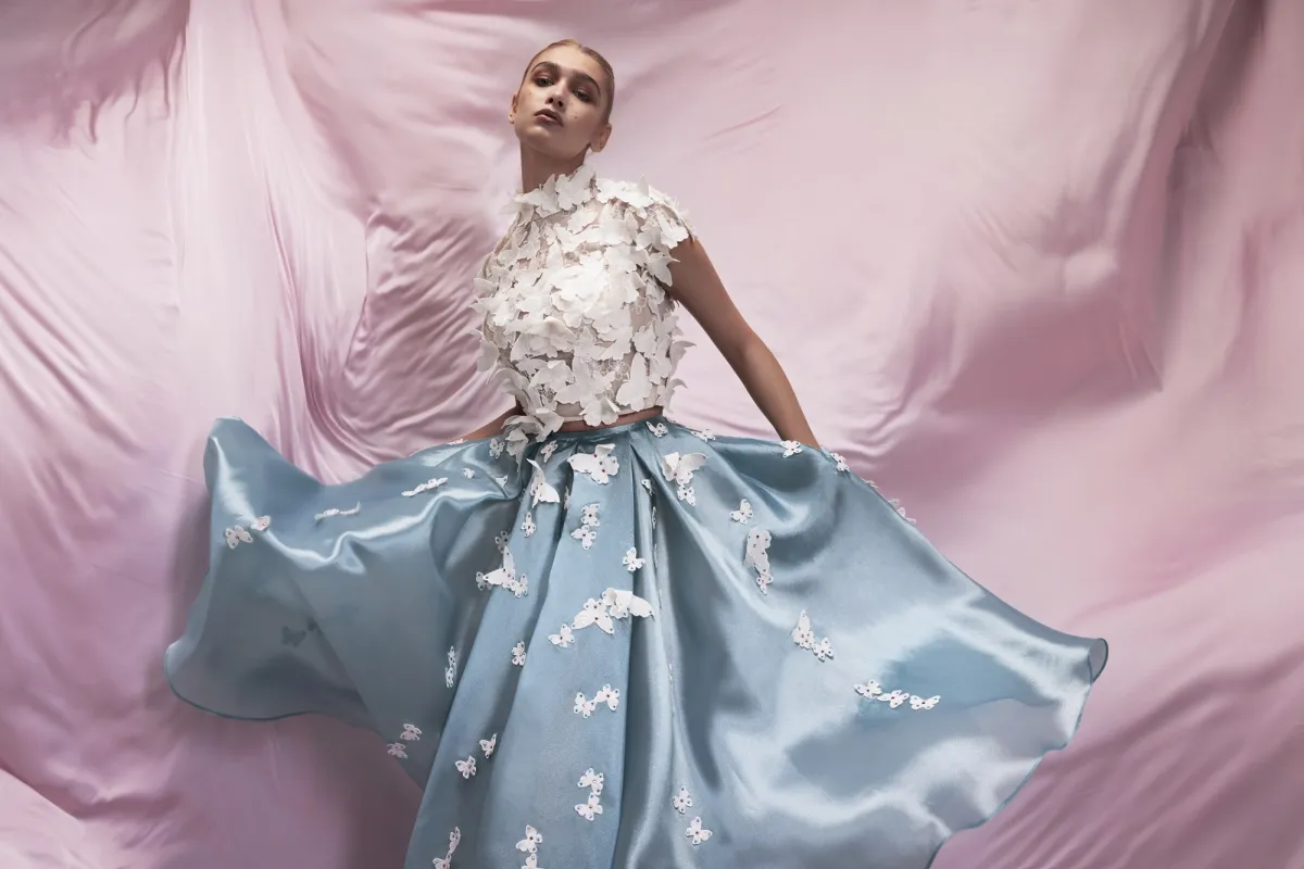 فستان من دار مدائن للأزياء- الصورة من المصممة 