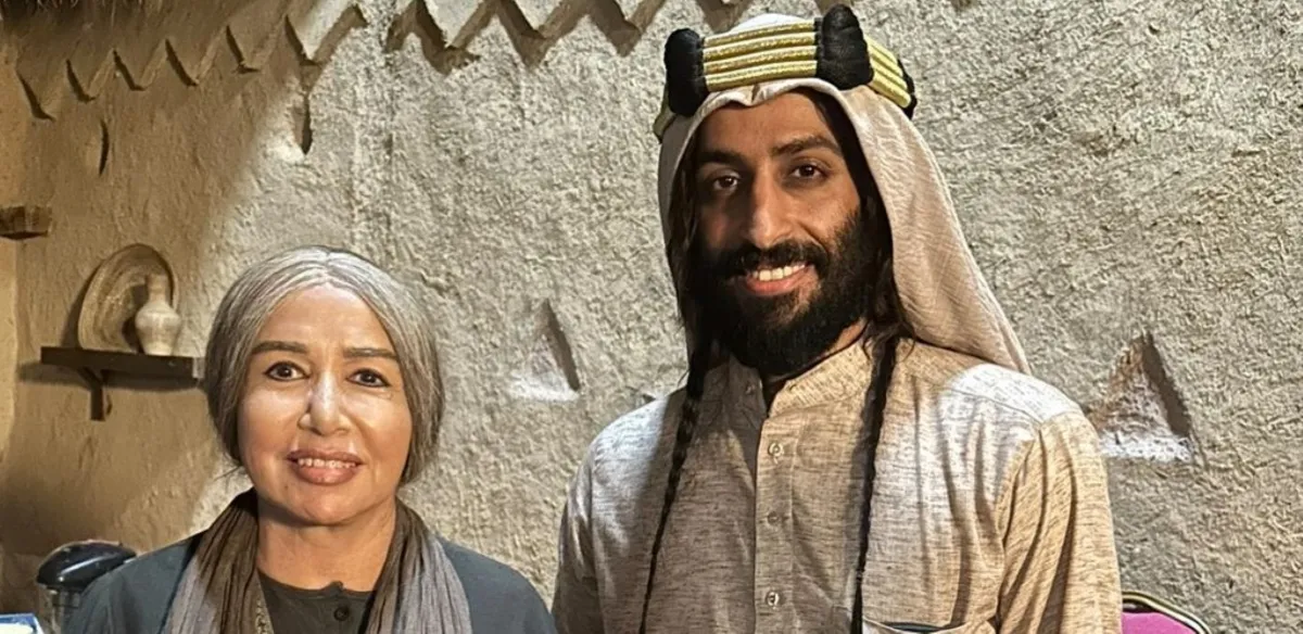 مريم الغامدي- وخالد صقر من كواليس شرار -الصورة من المصدر