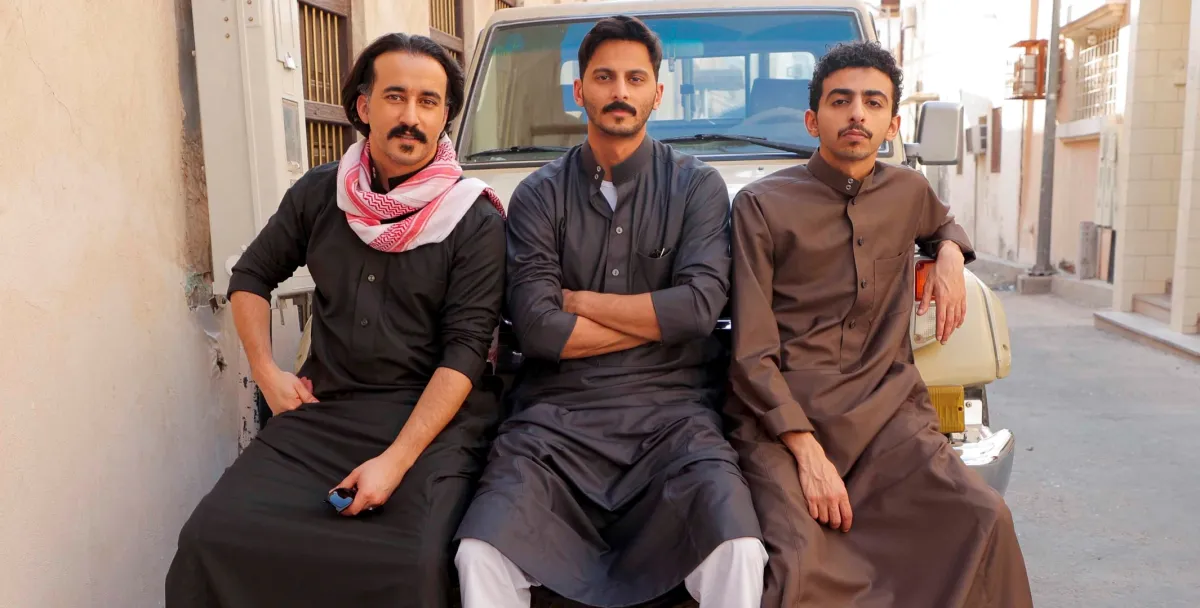 سعد عزيز، محمد الشهري وصالح أبو عمرة- الصورة من المركز الاعلامي ل mbc