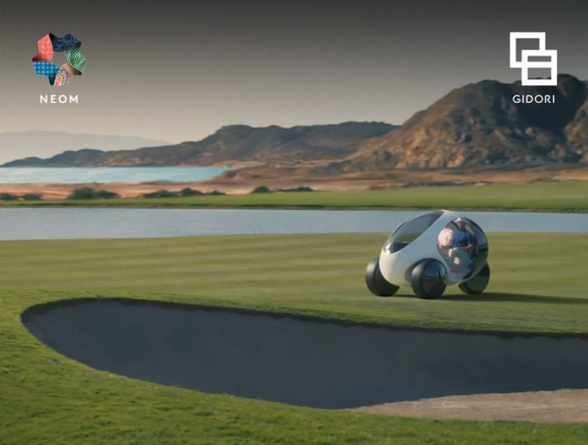  تصميم مبتكر وإطلالاتٍ ساحليّة رائعة وتقنيات متقدّمة في ملعب الجولف. الصورة من الحساب الرسمي لنيوم على منصة x