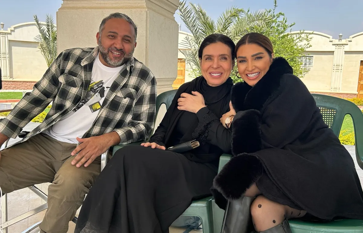 دينا مع روجينا والمخرج رؤوف عبد العزيز -الصورة من حساب روجينا على إنستغرام