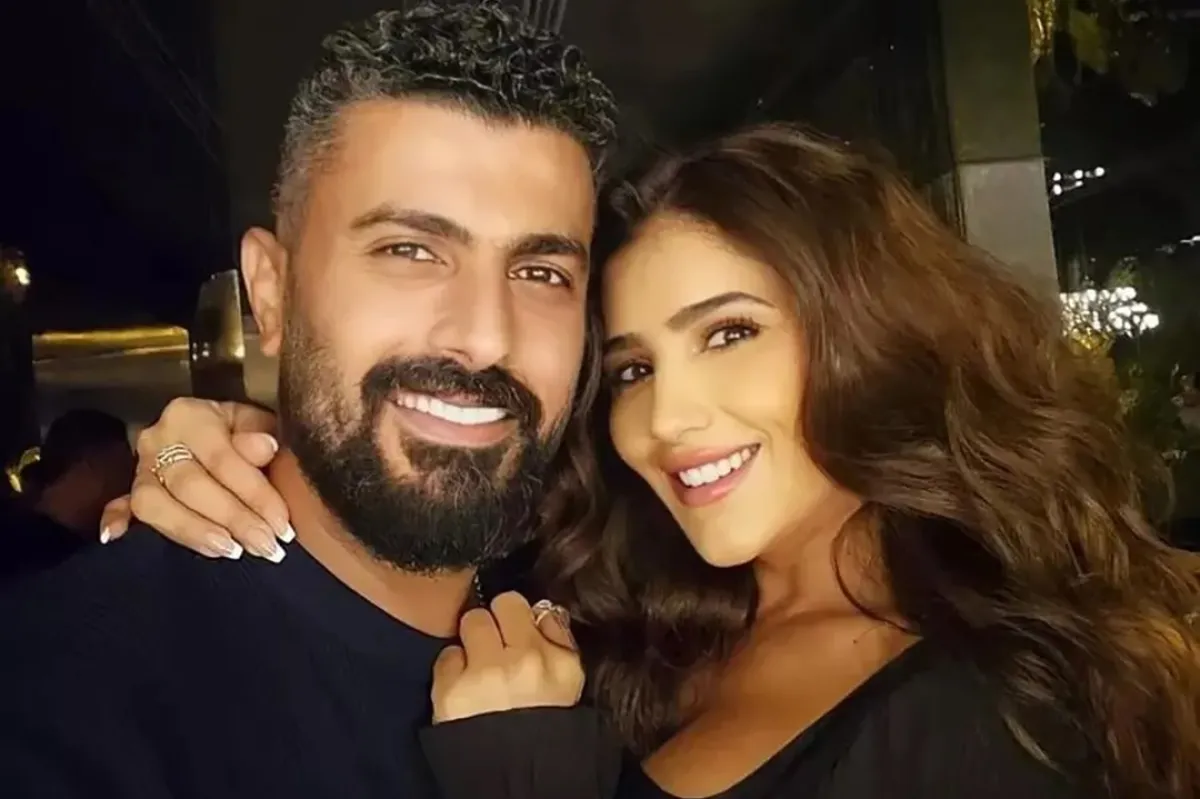محمد سامي وزوجته مي عمر -الصورة من حسابه على إنستغرام