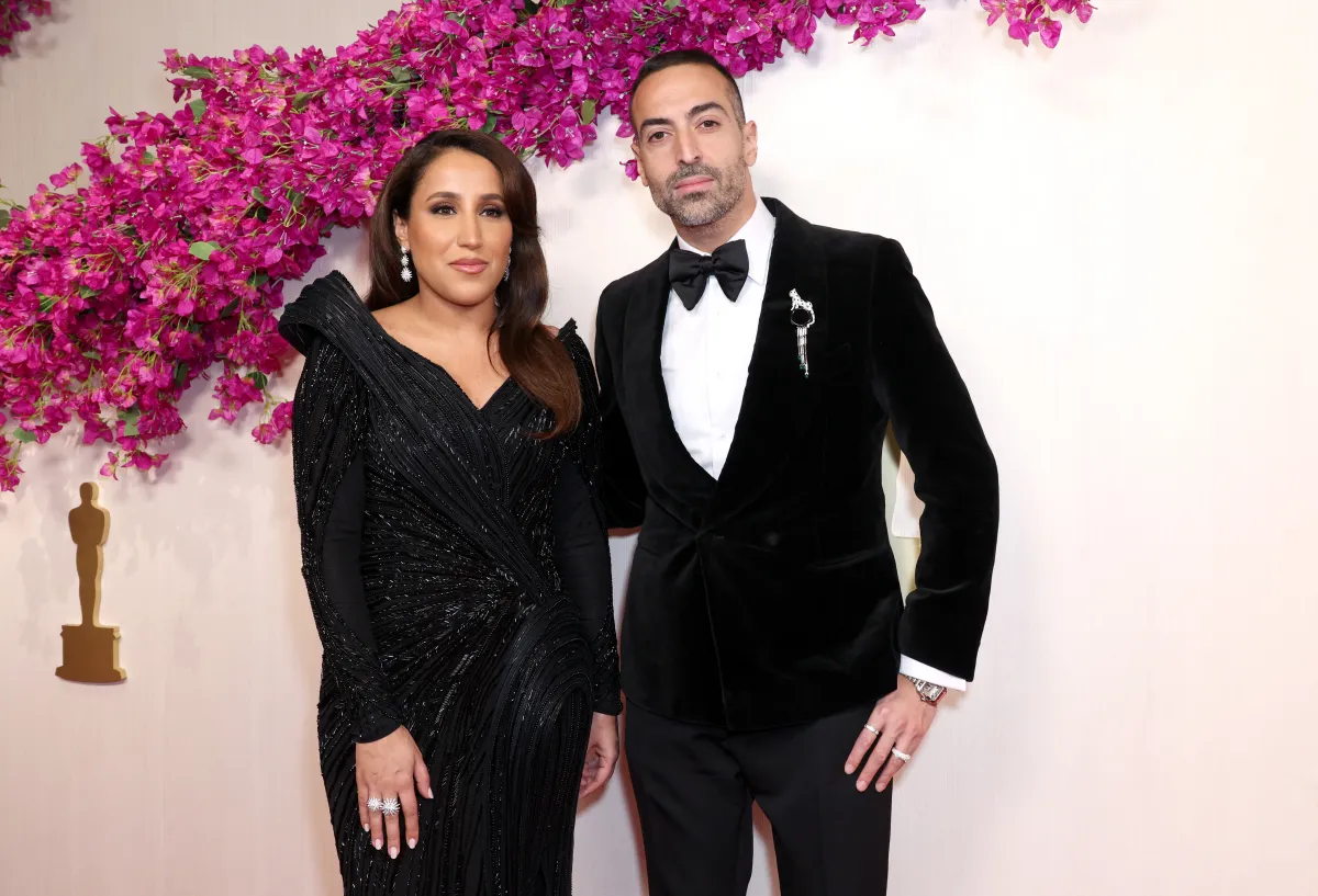 جمانا الراشد Jomana Al Rashid ومحمد التركي Mohammed Al Turki من حفل الأوسكار (مصدر الصورة:JC Olivera / GETTY IMAGES NORTH AMERICA / Getty Images via AFP) 