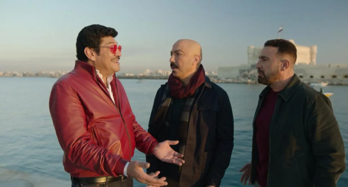 أحمد السقا وطارق لطفي وباسم سمرة من مسلسل "العتاولة" - الصورة من المركز الإعلامي لـ mbc