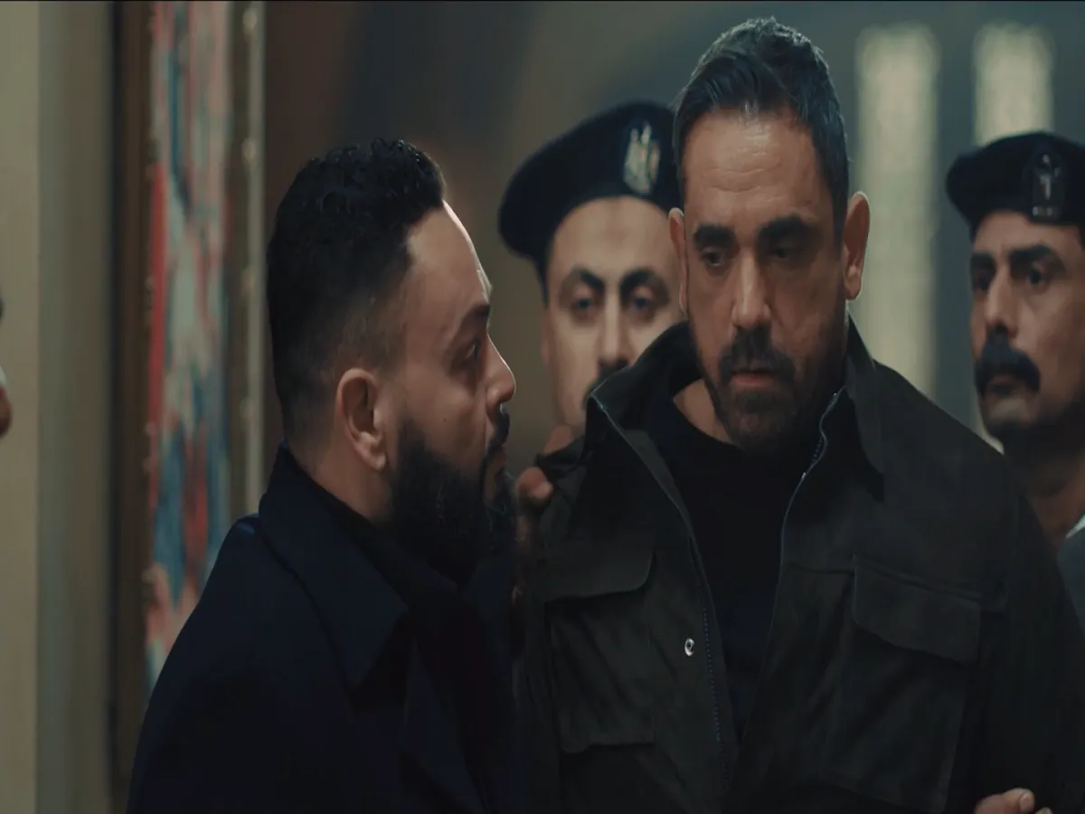 امير كرارة - الصورة من شاشة عرض مسلسل بيت الرفاعي