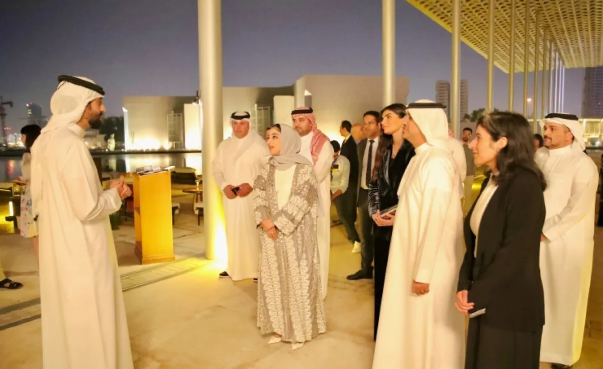  شعار وفعاليات المنامة عاصمة السياحة الخليجية. الصورة من وكالة الأنباء البحرينية