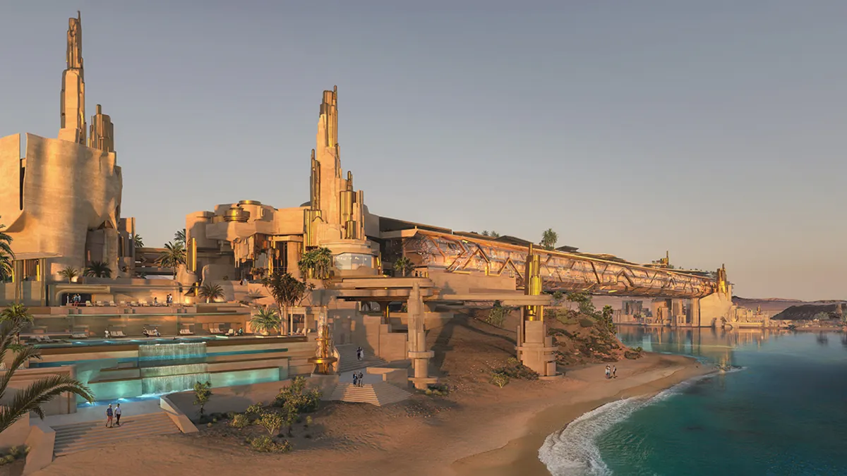 تريام وجهة سياحية فريدة . الصورة من الحساب الرسمي لنيوم على منصة x