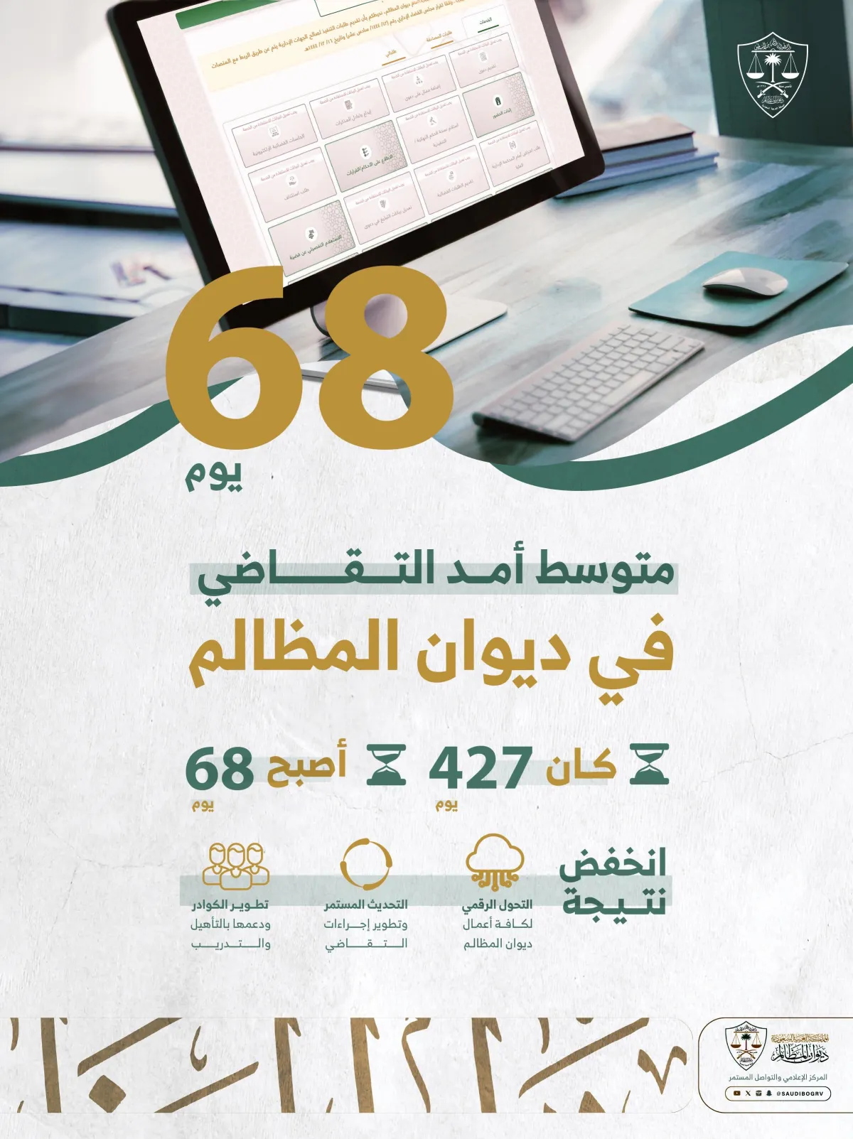 ديوان المظالم يقلِّص مدة التقاضي