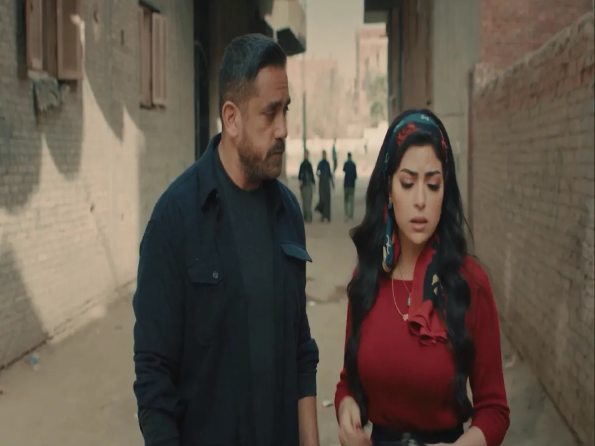 امير كرارة وميرنا جميل - الصورة من شاشة عرض المسلسل