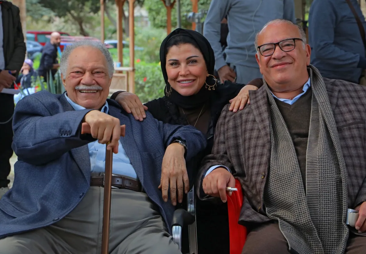 يحيى الفخراني وصلاح عبدالله وجومانا مراد من كواليس عتبات البهجة - الصورة من الشركة المنتجة