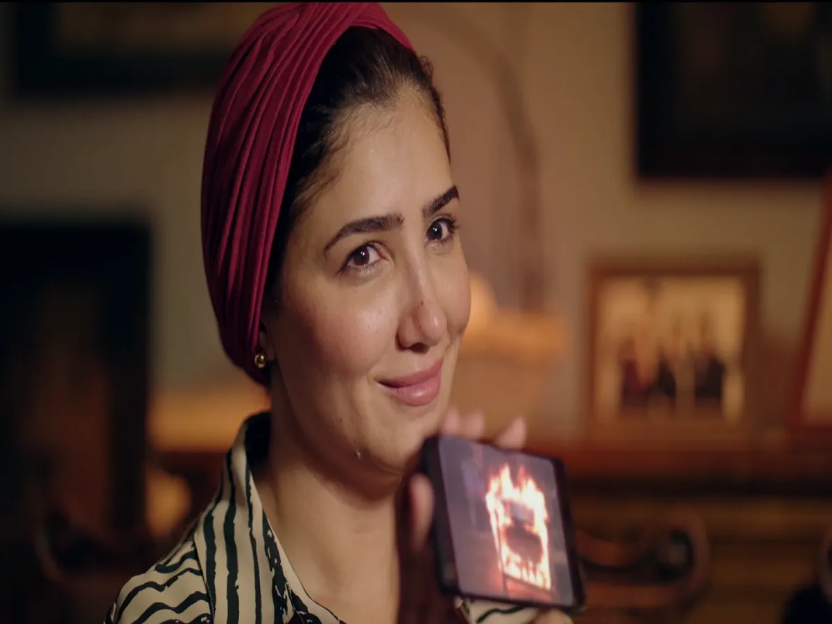 مي عمر- الصورة من شاشة عرض مسلسل نعمة الأفوكاتو