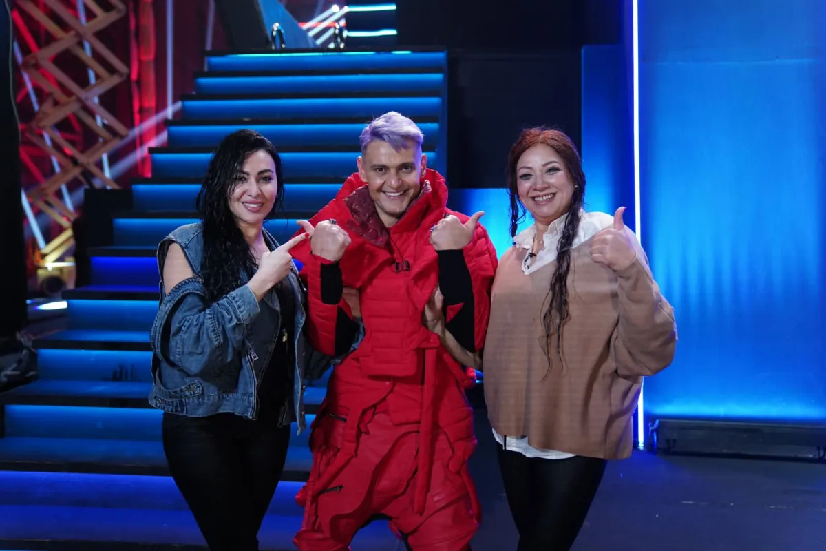 انتصار وميرهان  في برنامج رامز جاب من الآخر - الصورة من حساب رامز جلال على موقع x