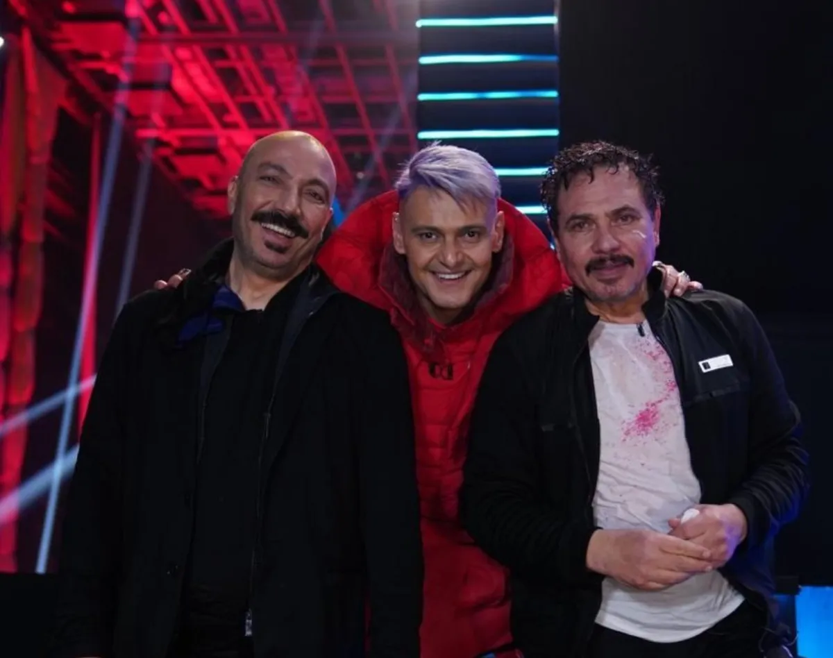 طارق لطفي ومحمد رياض مع رامز جلال - الصورة من حساب رامز جلال على موقع X