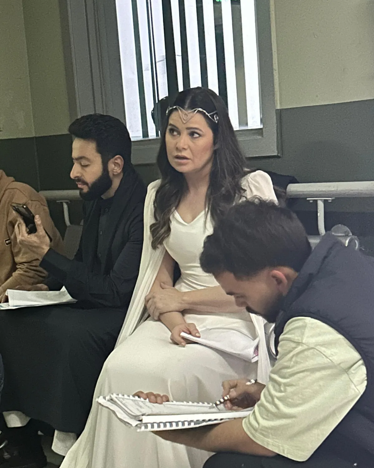 يسرا اللوزي في كواليس المداح 4 - الصورة من المركز الإعلامي للفنانة يسرا اللوزي