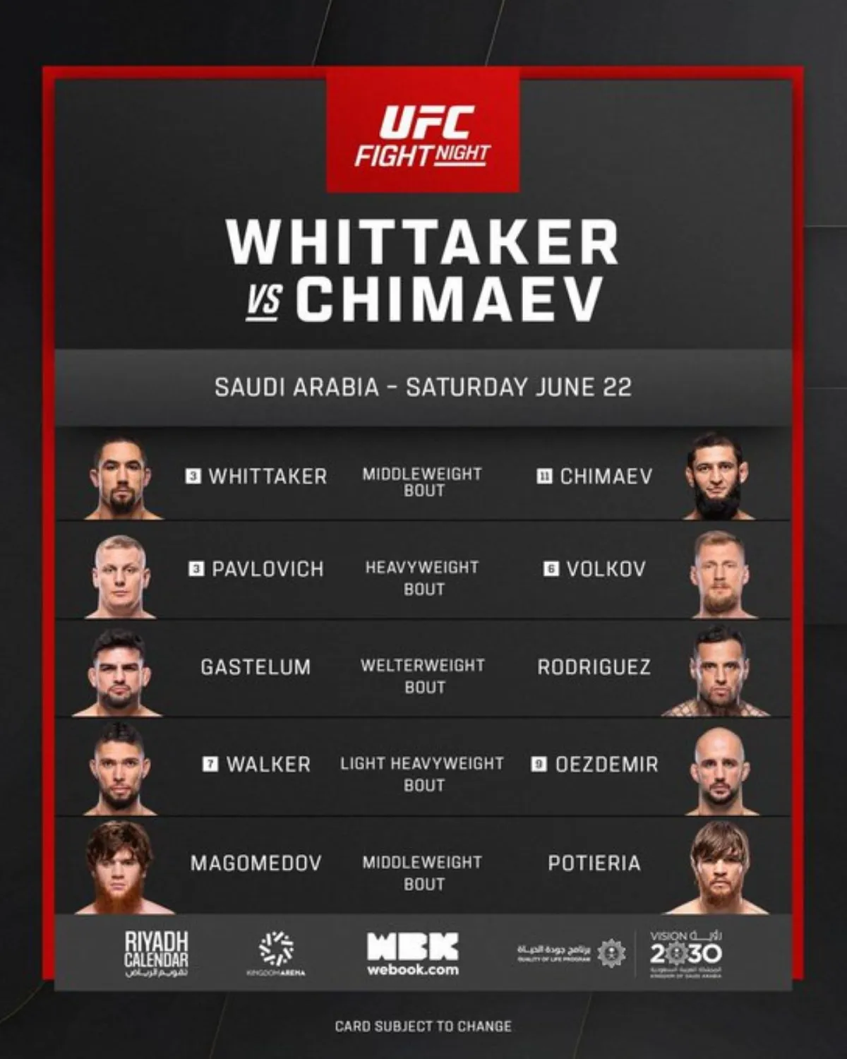 النزال المرتقب- الصورة من حساب رئيس هيئة الترفيه المستشار تركي آل الشيخ على منصة إكس 