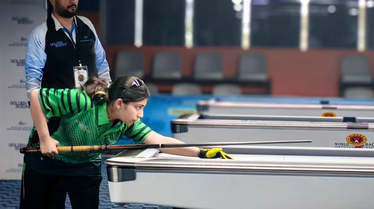 جود بخاري تفوز بأول برونزية سعودية في بطولة "آسيا للبلياردو" - الصورة من حساب الاتحاد السعودي للبلياردو والسنوكر على إكس