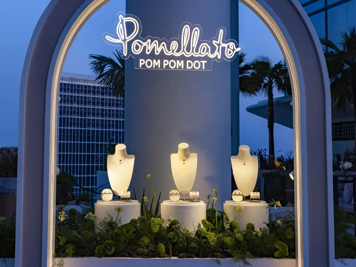 من حفل إطلاق مجموعة Pom Pom Dot من بوميلاتو في دبي- الصورة من المكتب الإعلامي للعلامة
