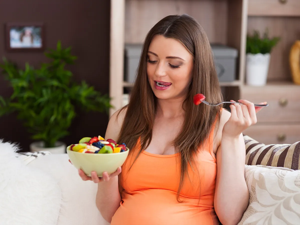 حامل تتناول الشوفان