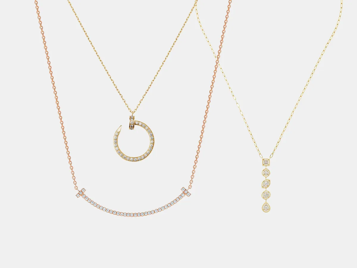 سلاسل ذهب من أشهر الدور العالمية