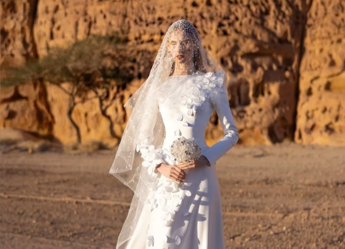 فستان زفاف من مجموعة مرايا- الصورة من المصمم 