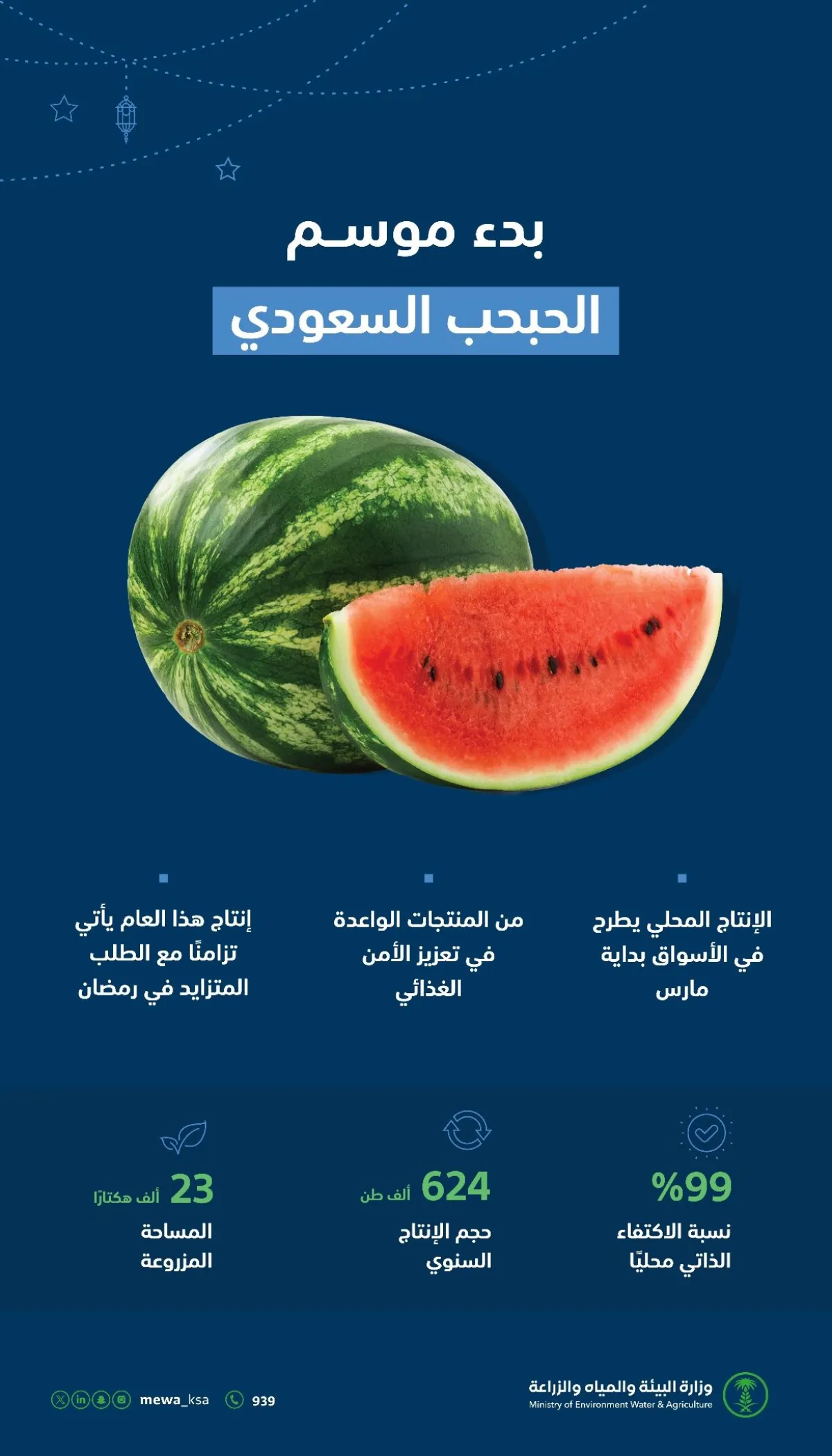  زراعة البطيخ بالسعودية