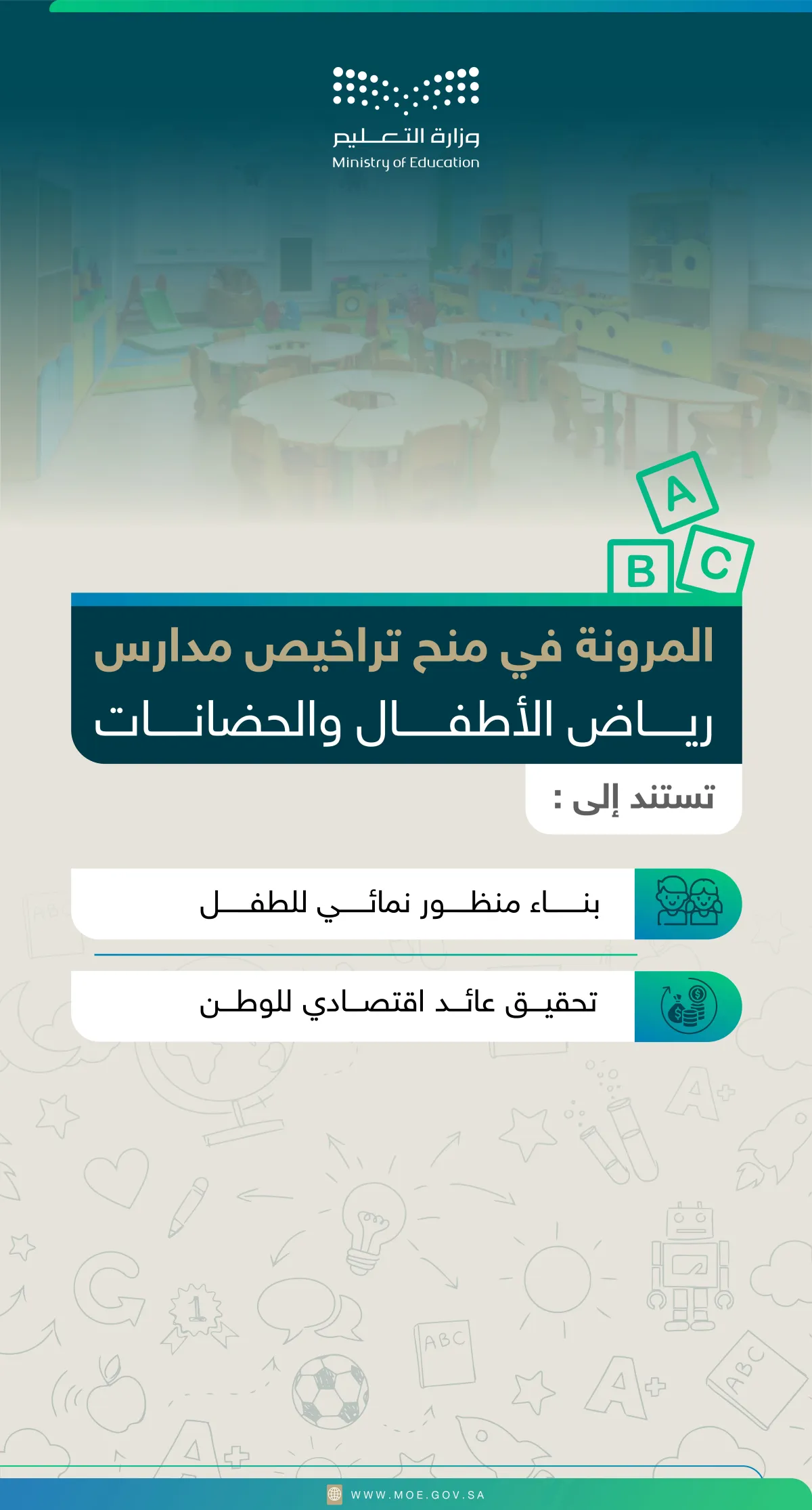 اشتراطات رياض الأطفال 