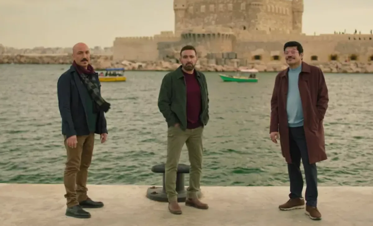 أحمد السقا وطارق لطفي وباسم سمرة من مسلسل العتاولة - الصورة من المركز الإعلامي لـ mbc