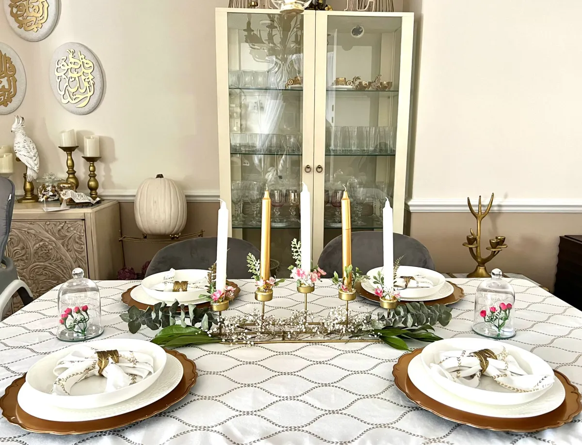 تزيين طاولة السفرة 